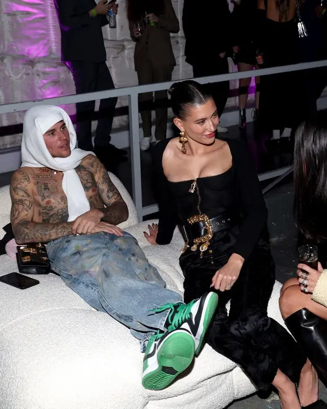 Justin Bieber outfit in ERL, Drew House, and Fucking Awesome, 2023