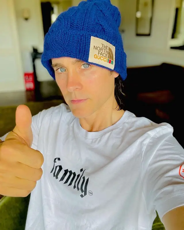 Jared Leto outfit in Thirty Seconds to Mars Merch, 2021