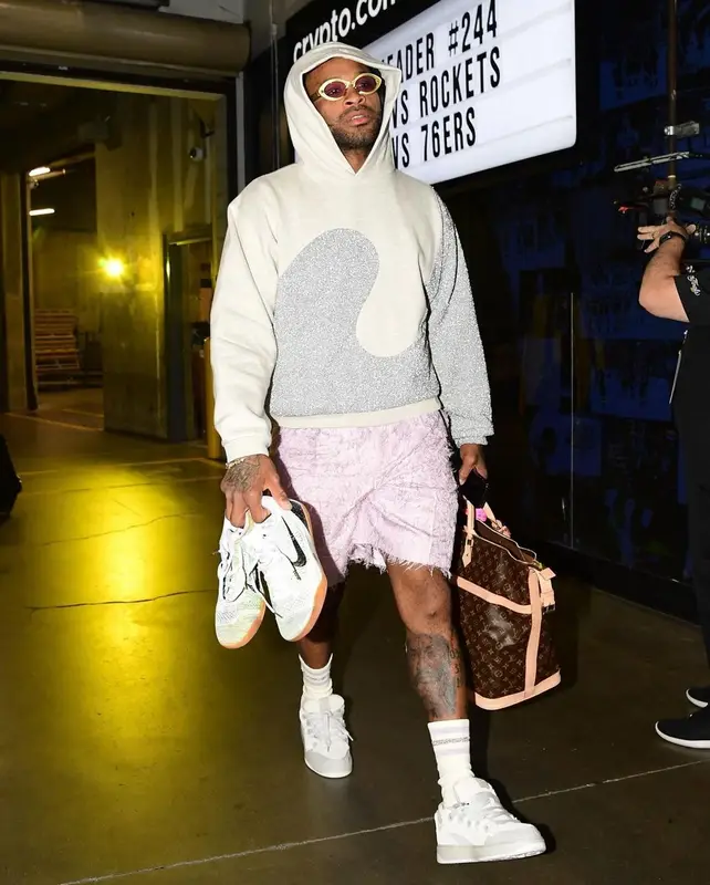 PJ Tucker outfit in Louis Vuitton, Dior, and ERL, 2023