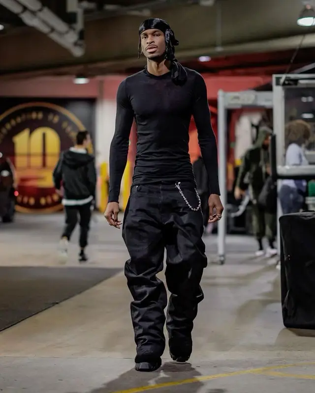 Shai outfit in Rick Owens, 2023