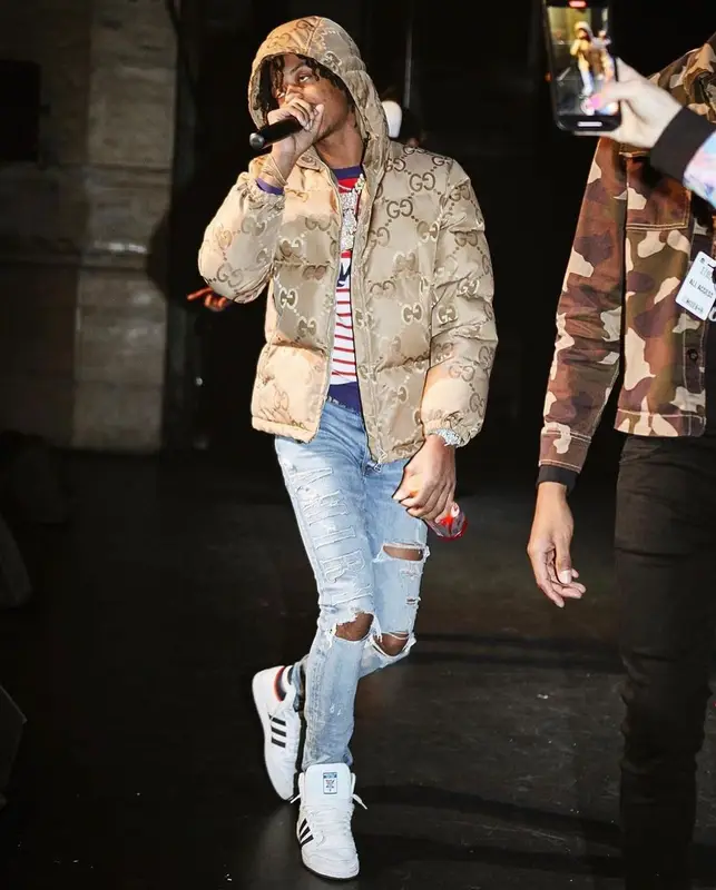 Skilla Baby outfit in Gucci, Amiri, and Dior, 2023