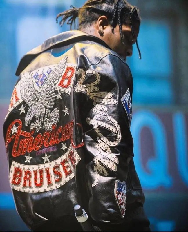 ASAP Rocky outfit in Pelle Pelle, 2022