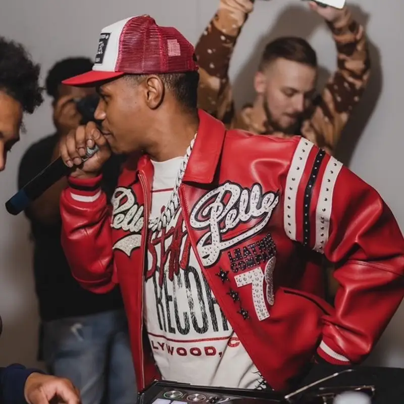 A Boogie Wit Da Hoodie outfit in Pelle Pelle, Gallery Dept., and Chrome Hearts, 2023