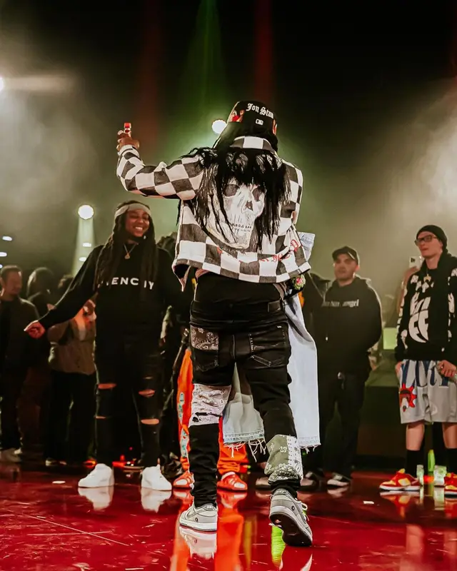 Chief Keef outfit in Amiri, Jon Stan, and Nike, 2022