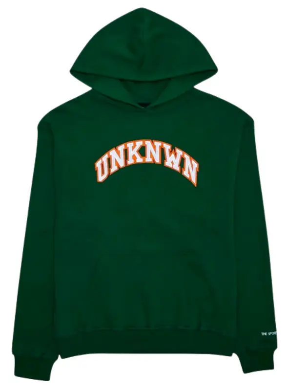 Unknwn Logo Campus Green Hoodie $85