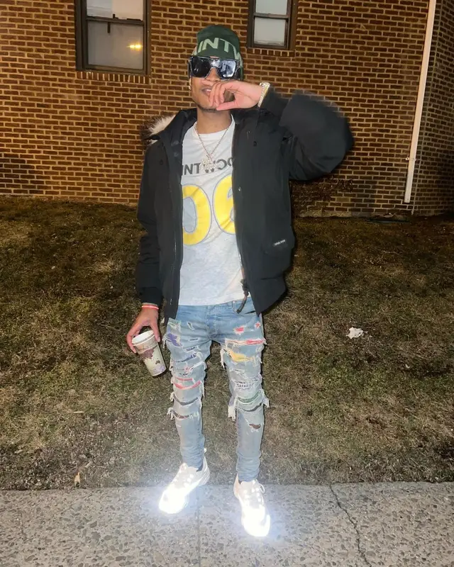 Chow Lee outfit in Canada Goose, Amiri, and Dior, 2023