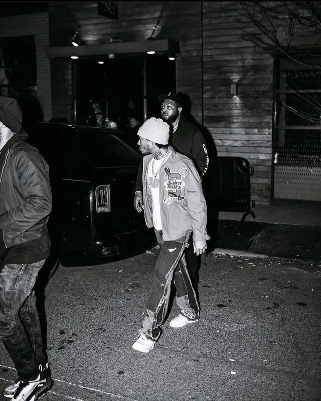 Lil Meech outfit in Denim Tears, Nike, and Gallery Dept., 2023