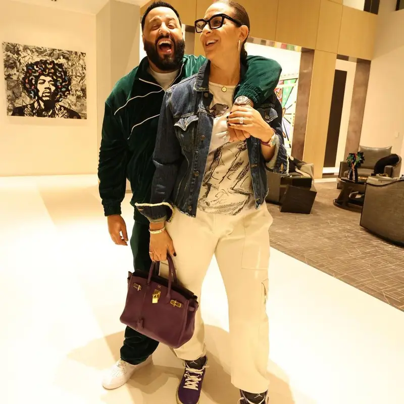 DJ Khaled outfit in Celine and Nike, 2022