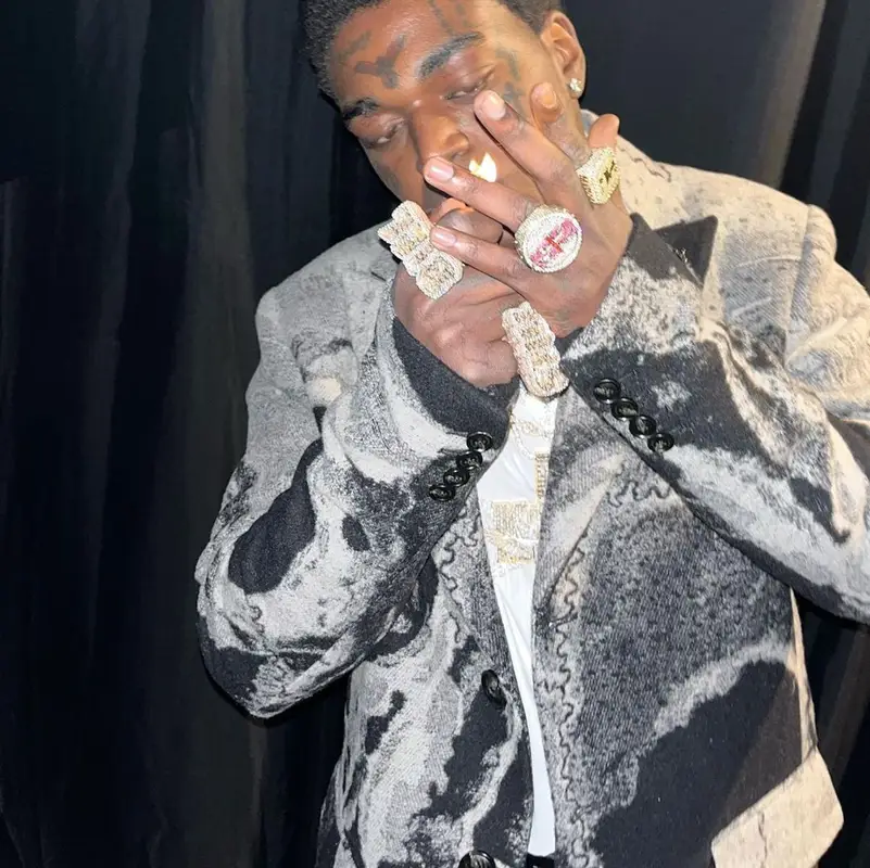 Kodak Black outfit in Amiri, Balenciaga, and Wes Lang, 2023