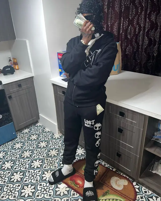 Lil Double 0 outfit in Lost Intricacy, Prada, and Balenciaga, 2023