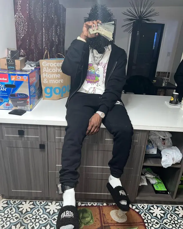 Lil Double 0 outfit in Lost Intricacy, Prada, and Balenciaga, 2023