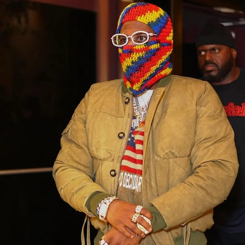 Fabolous outfit in Who Decides War, Nike, and Crochet for the Culture, 2023