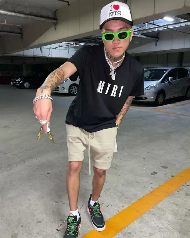 Lex outfit in Amiri, Versace, and Nike, 2023
