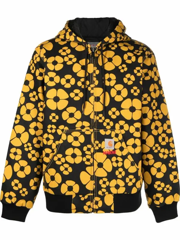 Carhartt Allover Floral Printed Hooded Jacket $850