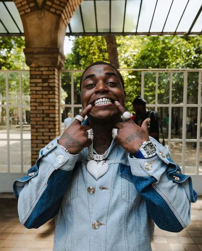 Kodak Black outfit in Bluemarble, 2022