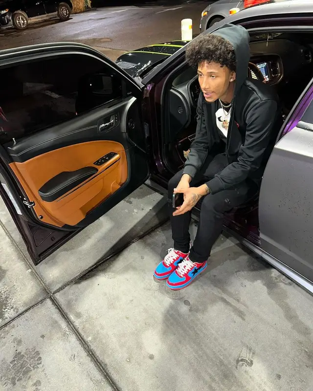 Mikey outfit in Comme Des Garcons, Bape, and Louis Vuitton, 2023