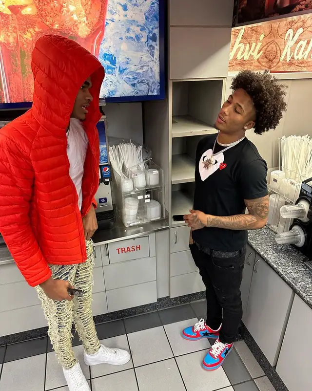 Mikey outfit in Comme Des Garcons, Bape, and Louis Vuitton, 2023