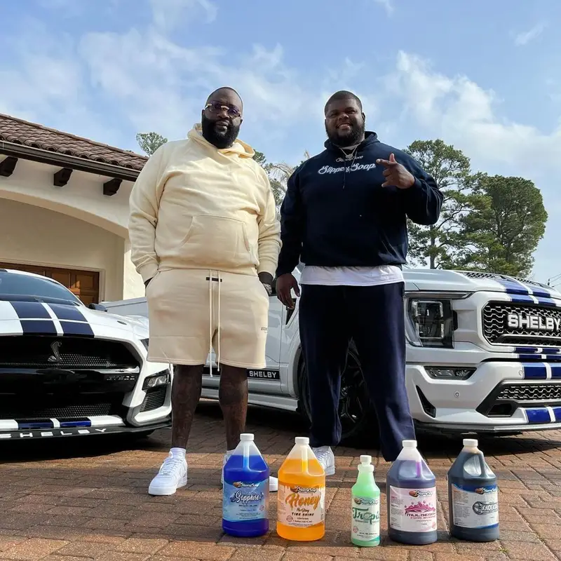 Rick Ross outfit in Fear of God and Nike, 2023