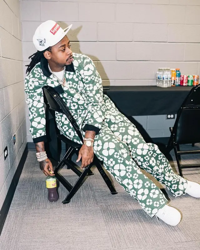 Babyface Ray outfit in Carhartt, Supreme, and New Era, 2023