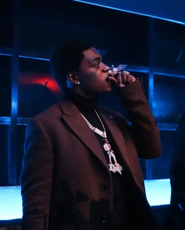 Kodak Black outfit in Amiri, Bottega Veneta, and Wes Lang, 2023