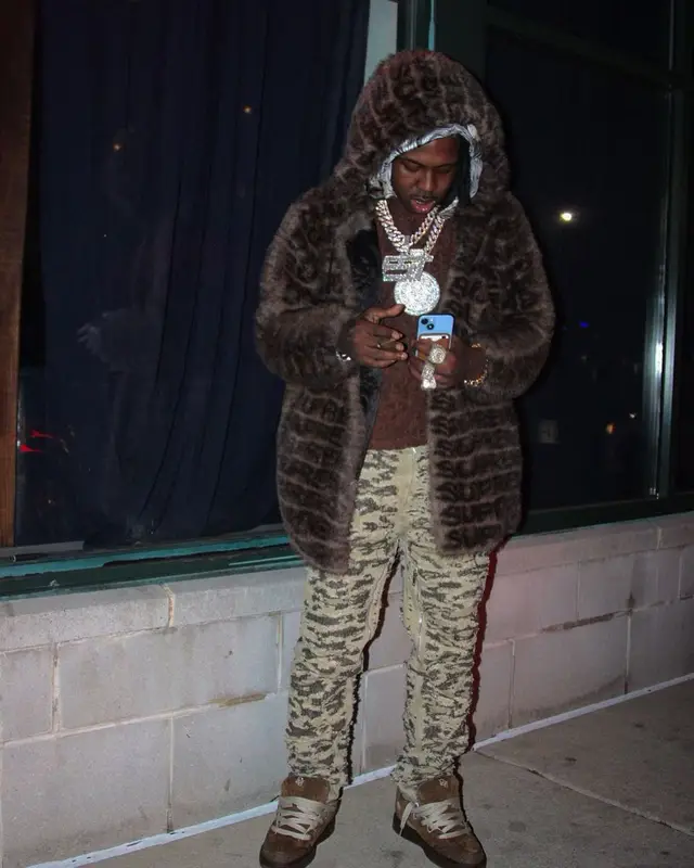 EST Gee outfit in Supreme, Dior, and Givenchy, 2023