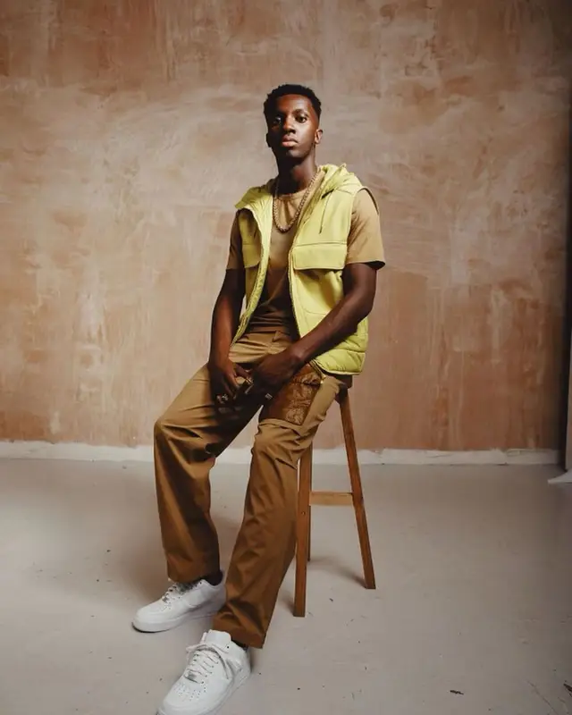 Eddie Nketiah outfit in C.P. Company and Nike, 2022