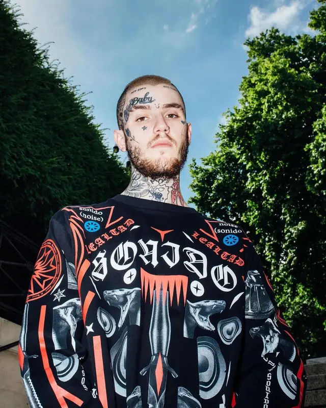 Lil Peep outfit in Marcelo Burlon, 2023