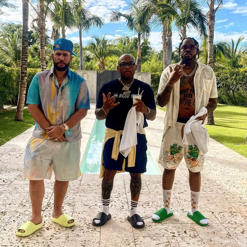 DJ Drama outfit in Fendi and Adidas, 2023