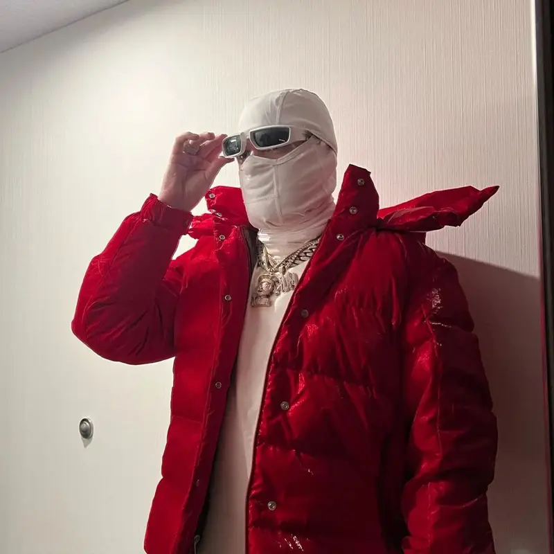 Murda Beatz outfit in Moncler and Prada, 2023
