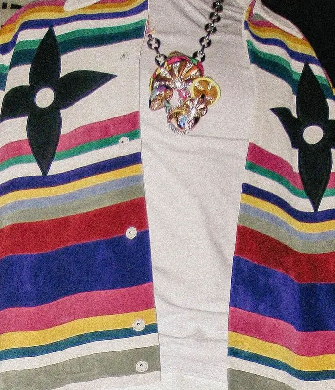 Lil Baby outfit in Louis Vuitton, Gallery Dept., and Prada, 2023