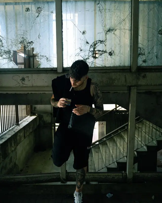Paky outfit in Emporio Armani, Adidas, and Louis Vuitton, 2022