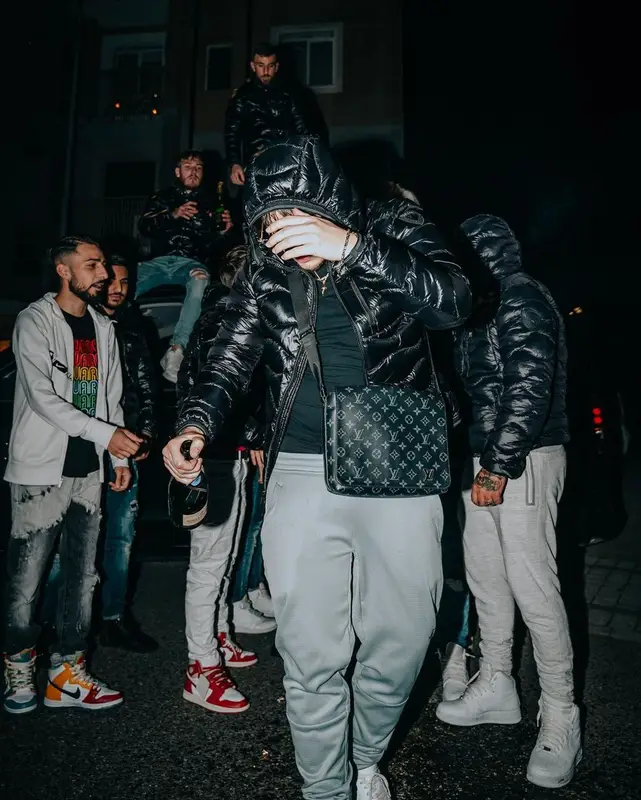 Paky outfit in Blauer, Nike, and Louis Vuitton, 2022