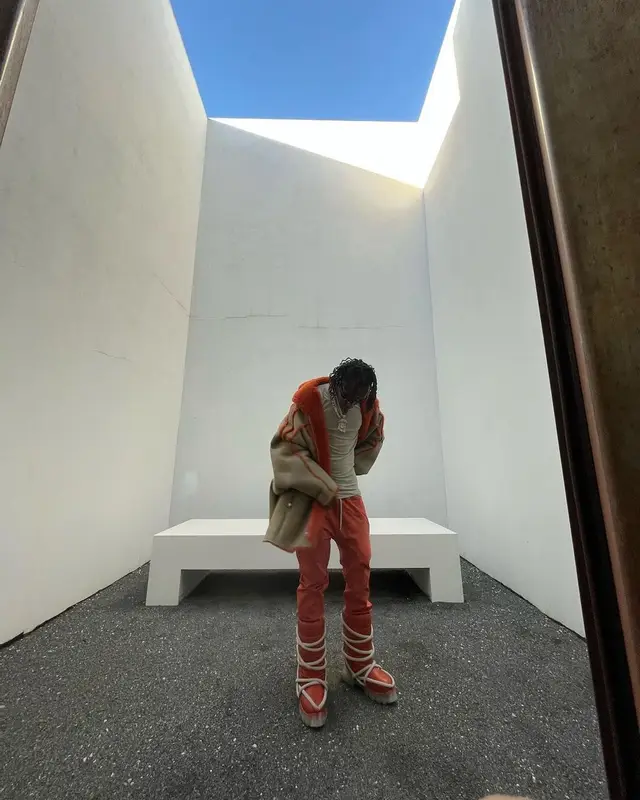Rich The Kid outfit in Rick Owens, 2023