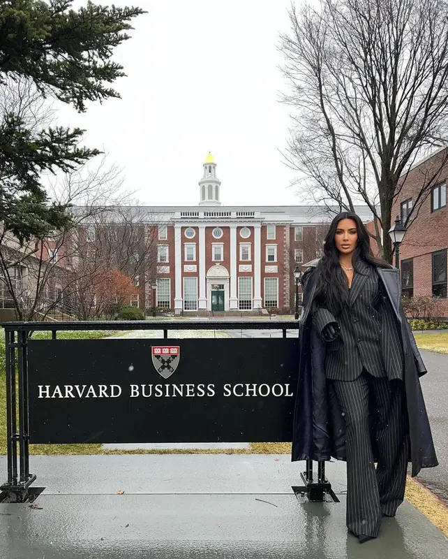 Kim Kardashian outfit in Magda Butrym, Prada, and Balenciaga, 2023