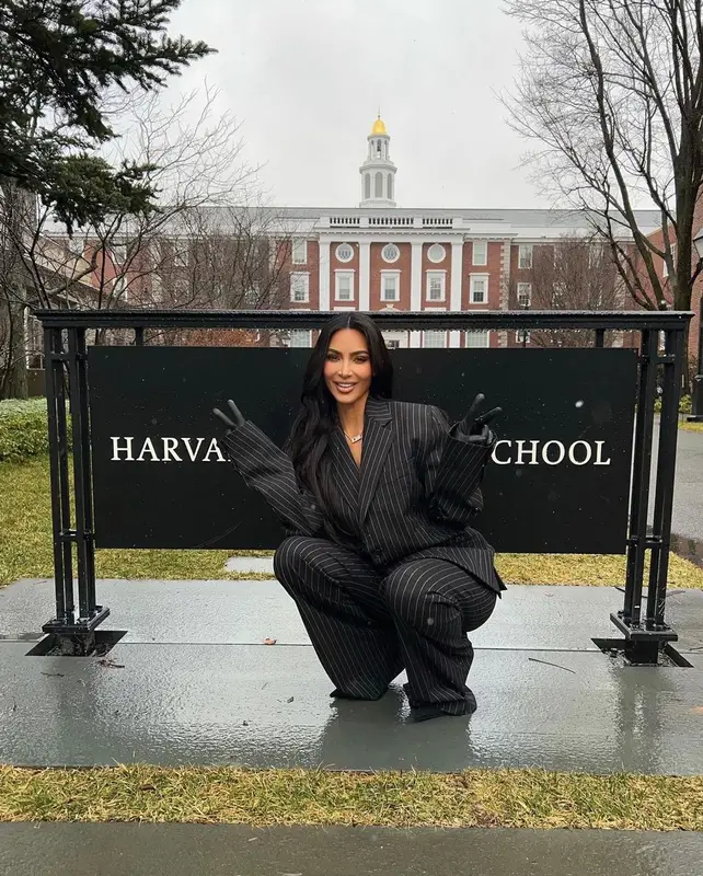 Kim Kardashian outfit in Magda Butrym, Prada, and Balenciaga, 2023
