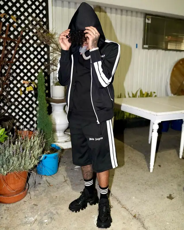 King Cid outfit in Palm Angels, Gucci, and Adidas, 2023