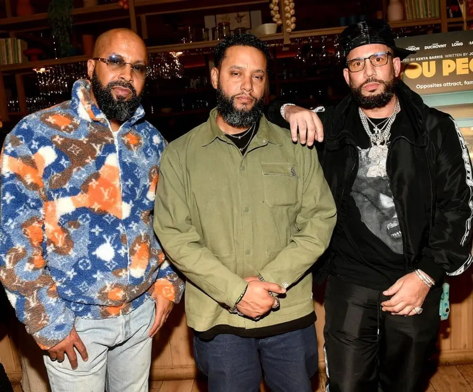 DJ Drama outfit in Off-White, Tom Ford, and Amiri, 2023