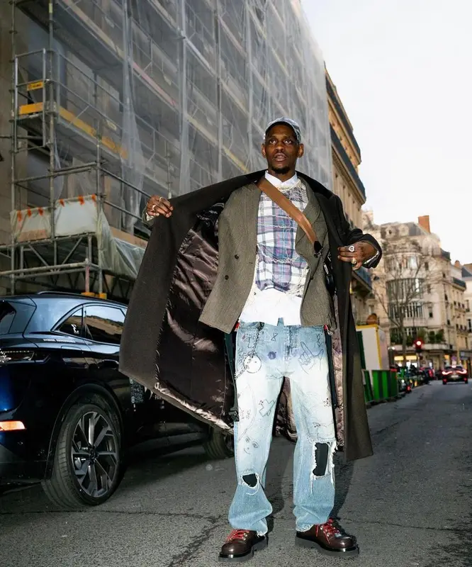 ASAP Nast outfit in Comme Des Garcons and Balenciaga, 2023