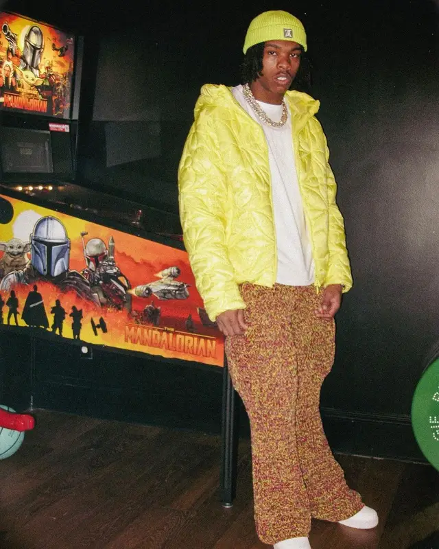 Lil Baby outfit in Louis Vuitton, Marni, and Nike, 2023