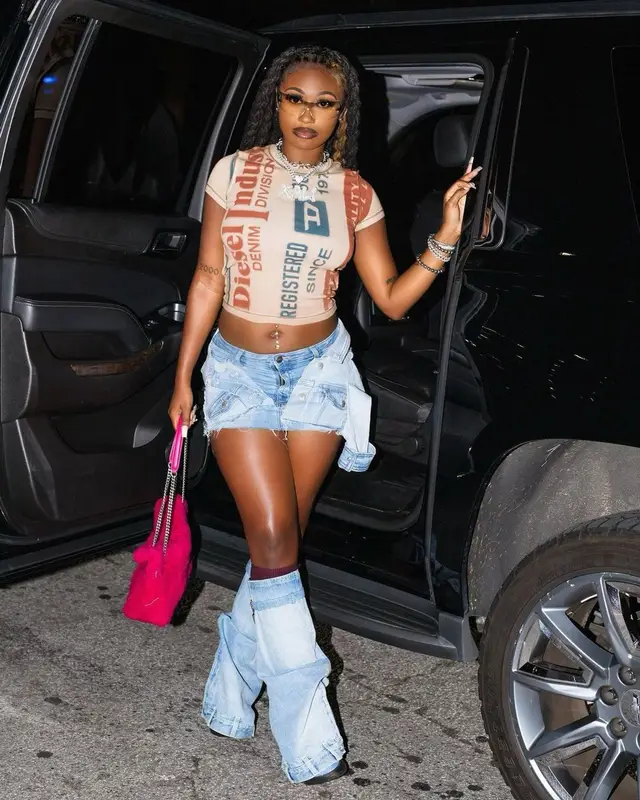 kaliii outfit in Diesel, Givenchy, and Versace, 2023