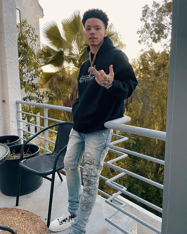 Lil Mosey outfit in Balenciaga, Ksubi, and Alexander McQueen, 2023
