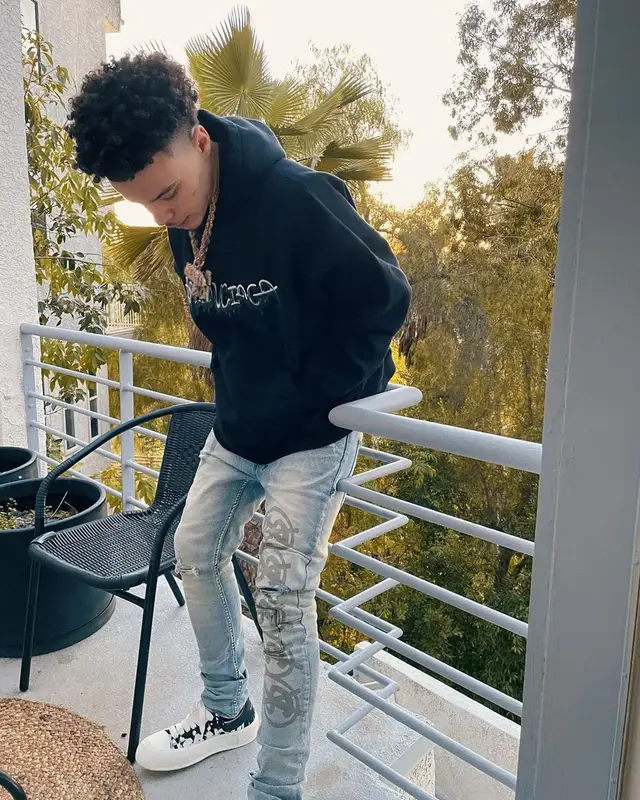 Lil Mosey outfit in Balenciaga, Ksubi, and Alexander McQueen, 2023
