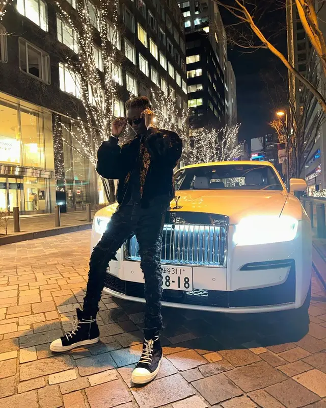 Jnr Choi outfit in Rick Owens and Bottega Veneta, 2023