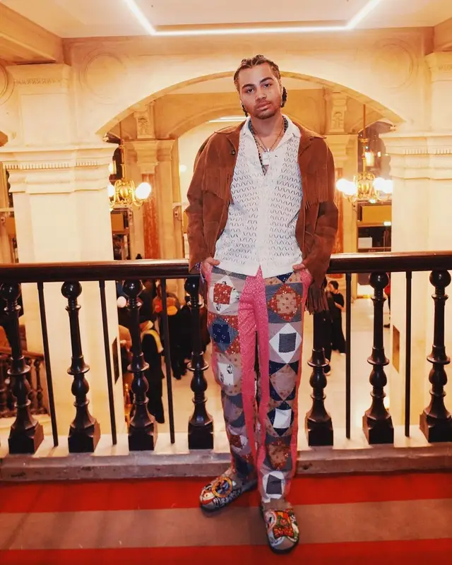 24kGoldn outfit in Bode, 2023