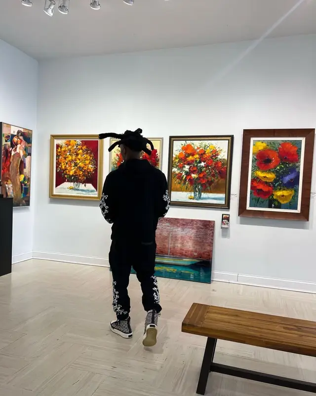 Lil Murden outfit in Amiri, 2023