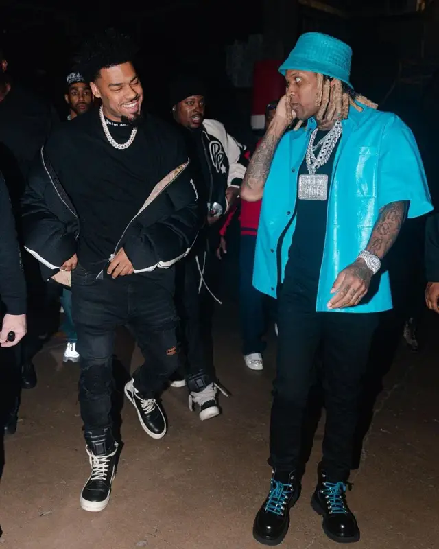 Lil Durk outfit in Bottega Veneta, 2023