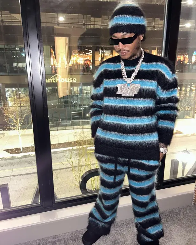 Lil Meech outfit in Rick Owens and Marni, 2023