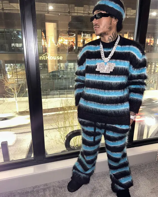 Lil Meech outfit in Rick Owens and Marni, 2023
