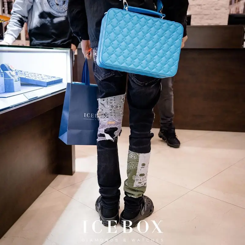 BabyTron outfit in Stone Island, Amiri, and Crocs, 2023