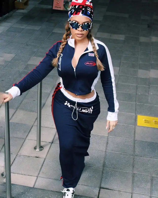 Latto outfit in Chanel and Jaded London, 2023